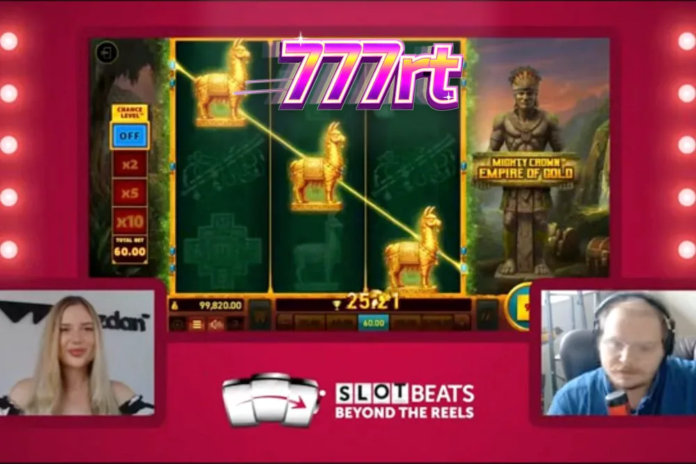Tampilan visual slot Mighty Crown: Empire of Gold dengan nuansa emas yang elegan.